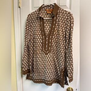 Tory Burch Brown Palms Tunic-6